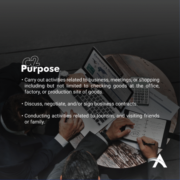 C2- Business Single Entry Visa (60 Days) 3 C2 – Business Single Entry Visa (60 Days)