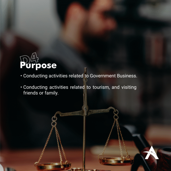 D4 – Government Business Multiple Entry Visa (1–2 Years)