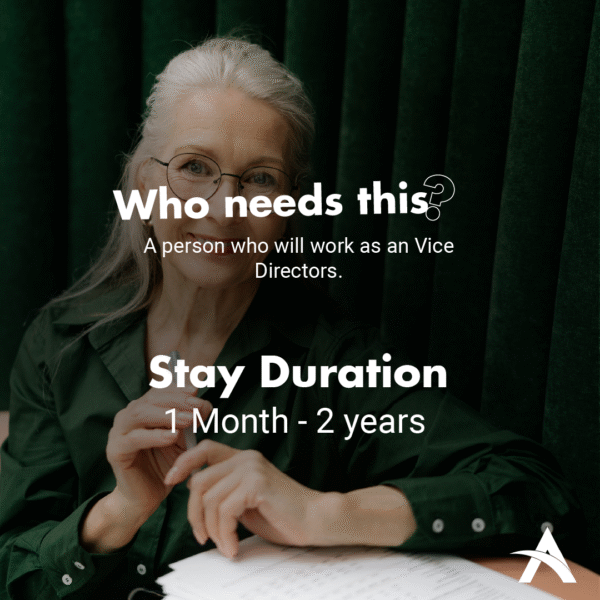 E25C – Vice Director Visa